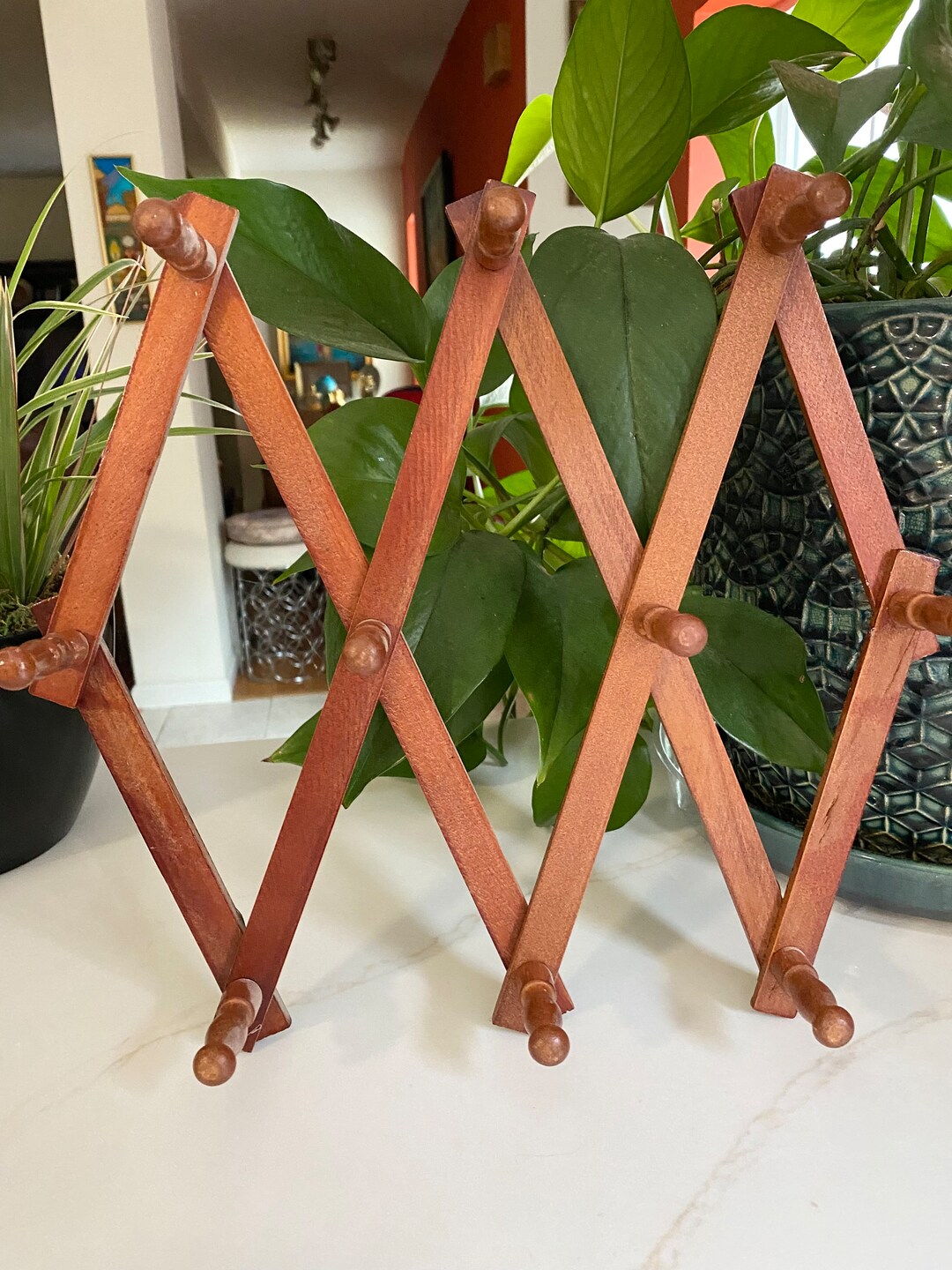 Accordion Clothes Rack Vintage Hat Rack Etsy