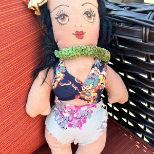 Hawaiian Cloth Doll