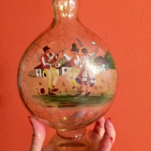 Czech Crystal Bottle, Bohemian Crystal Decanter,