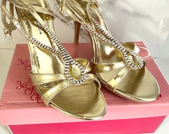 Wedding Rhinestone Sandals, Bling Party Heels