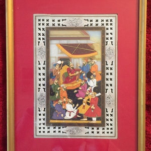 Maqamat Alhariri Art,  Marble Frame Painting