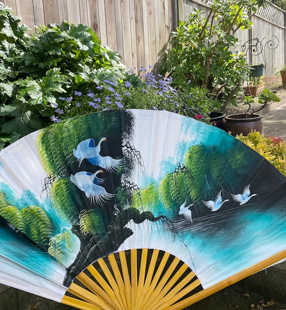 Amajiji Large Folding Fan Chinease/Japanese Folding N… Gem