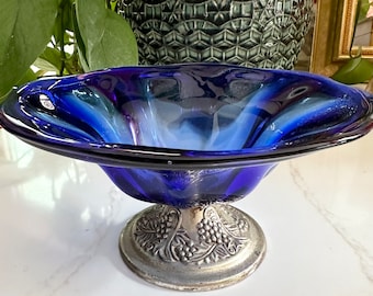 Royal Blue Bowl, Novel Collection Candy Dish