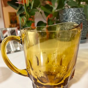 Amber Glass Pitcher