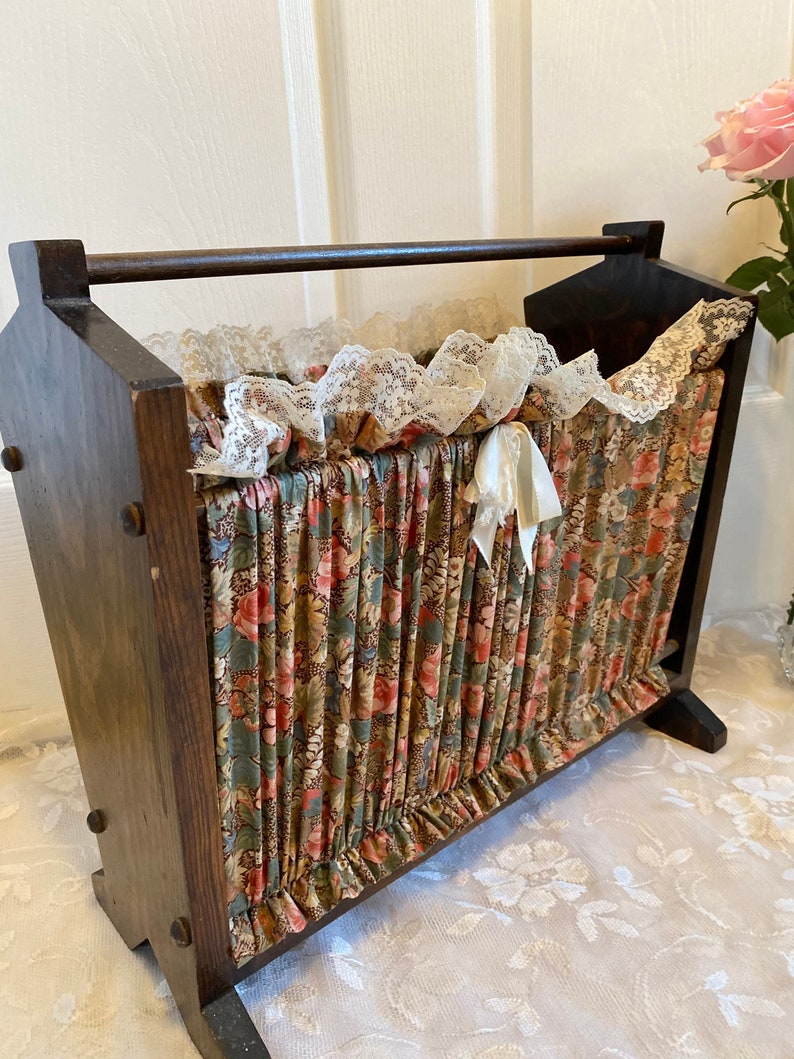 Wood Knitting Box Etsy