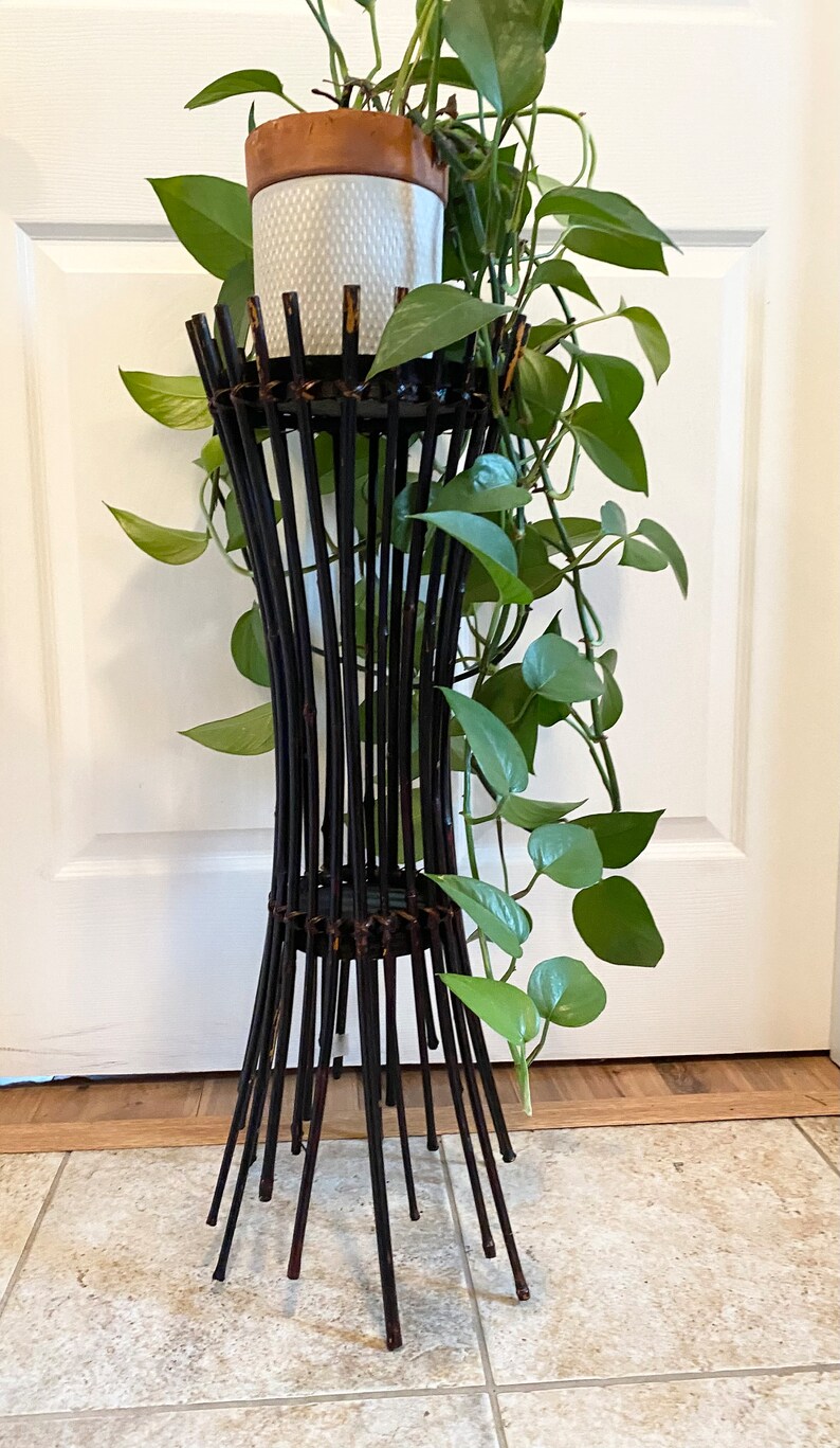 Bamboo Plant Stand Pier One Stand Etsy