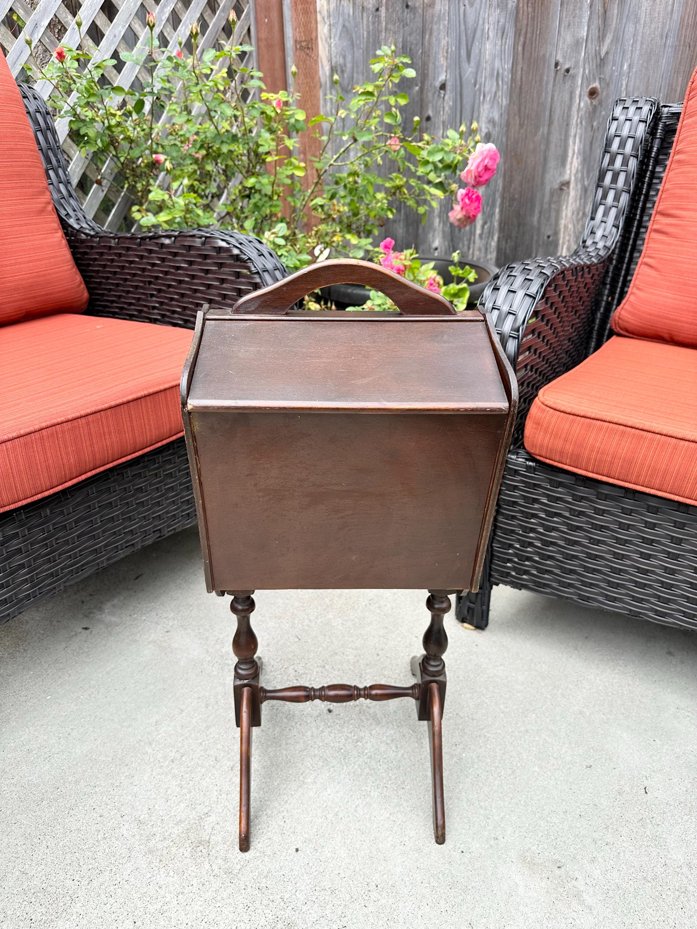 Antique Sewing Box Stand - Etsy