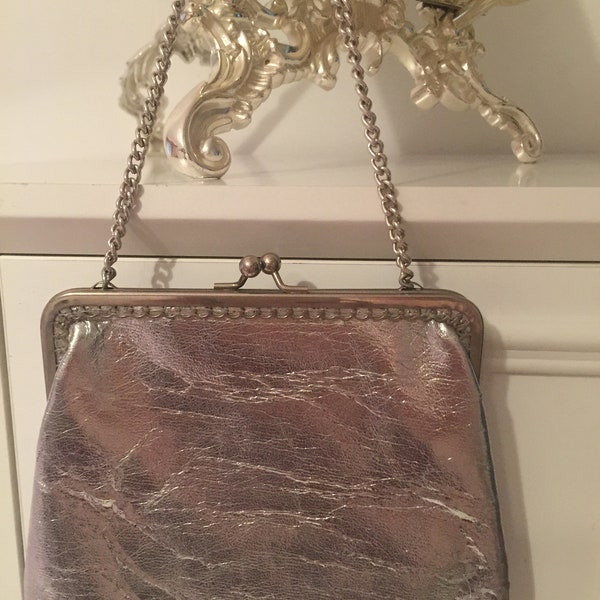 Vintage Silver Purse, Made in Italy