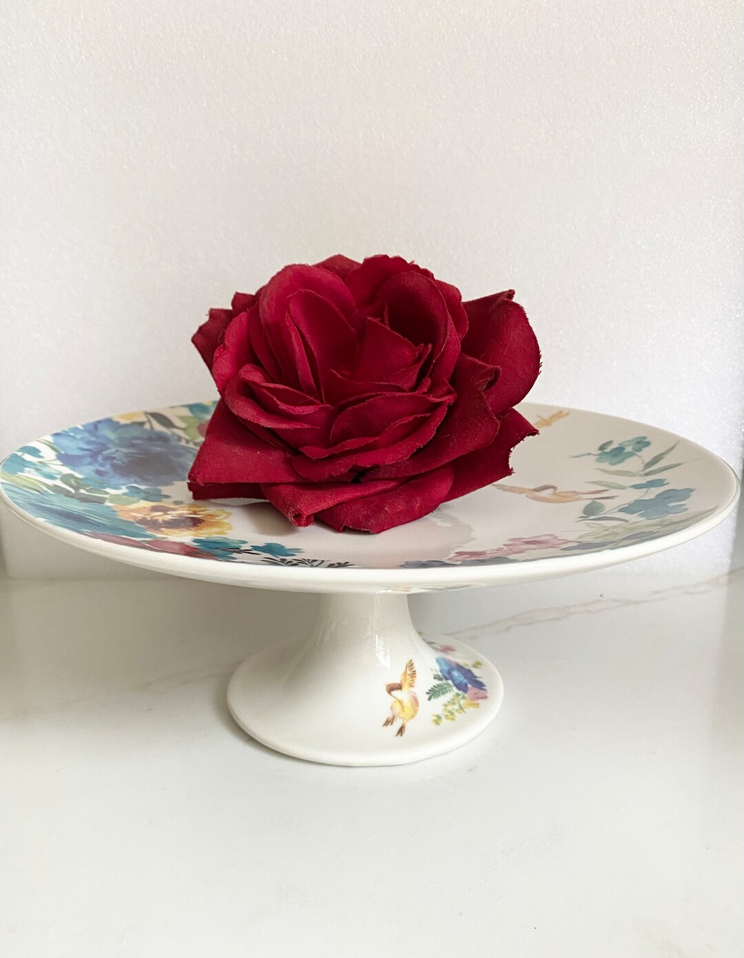 Floral Cake Stand, Graces Teaware Cake Stand Etsy
