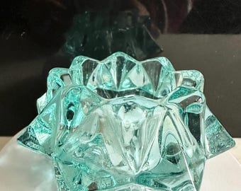 Blue Crystal Candleholder