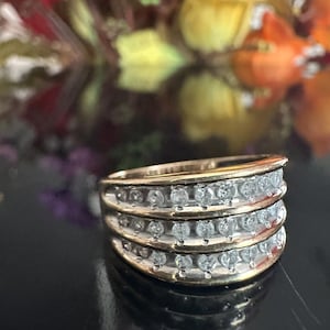 10K Diamantring, Größe 7