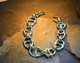 Fat Link Silver Bracelet