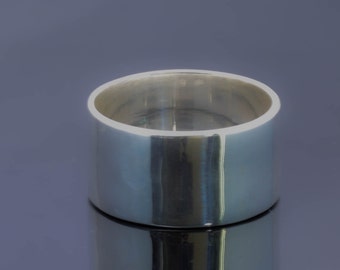 Artisanal Sterling Silver Tube Ring: Minimalist Band