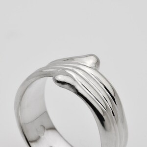 Rings of Joy. Silver Organic Ring With an Unique Hand Made Design