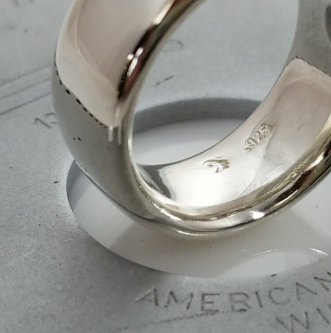 【HYERES LOR】25SS★ Champagne Full Moon Silver Clean Ring HYERES LOR】25SS☆ Champagne Full Moon Silver Clean Ring