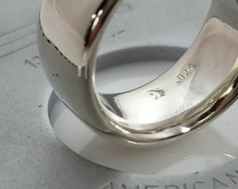 【HYERES LOR】25SS★ Champagne Full Moon Silver Clean Ring Full Moon Ring: Handcrafted Silver Ring With Unique Design