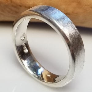 Fine silver .999 textured band