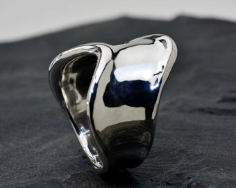 Evolution Ring: Chunky Sterling Silver Statement Ring