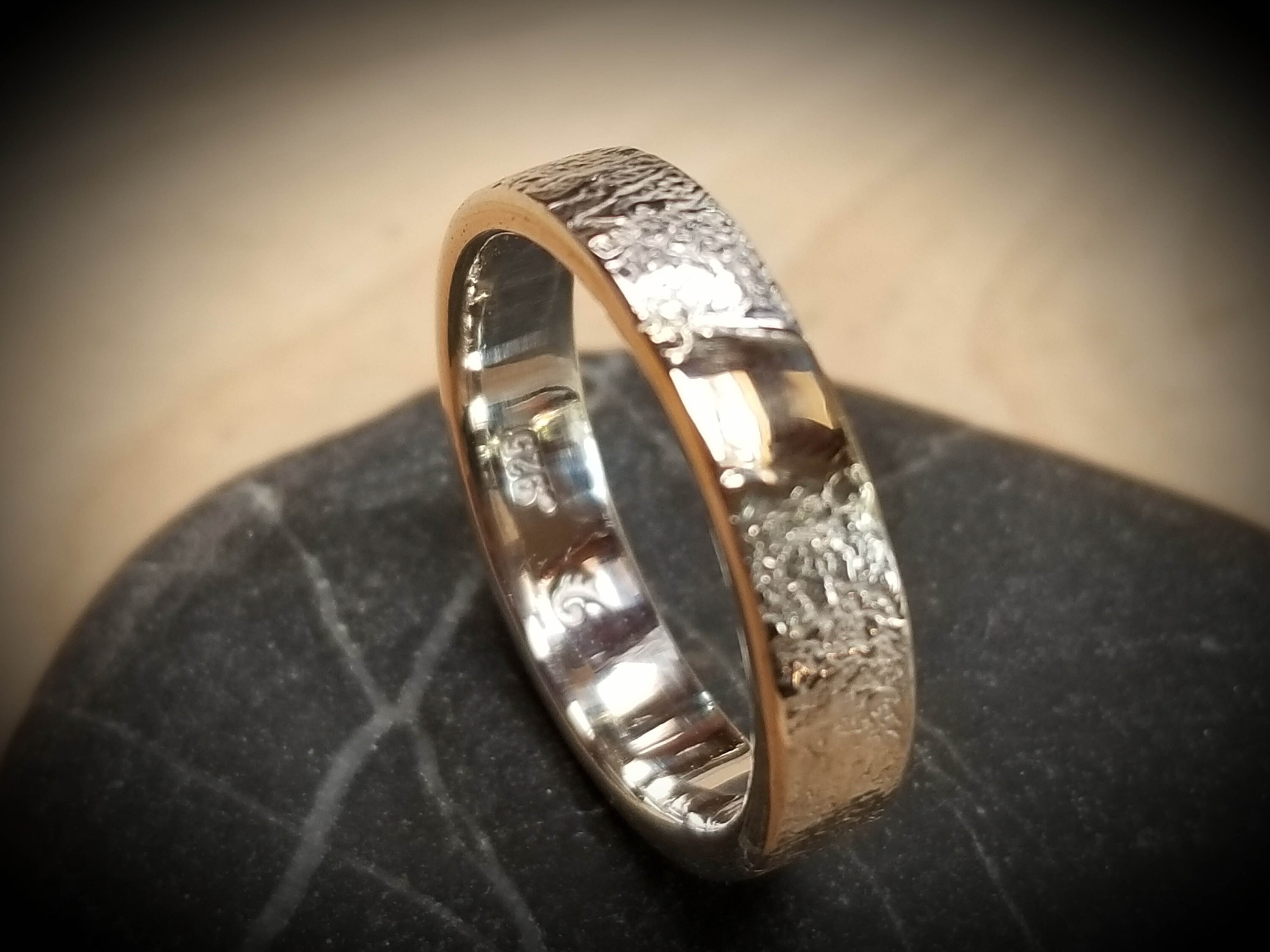 Gold inlay jewelry texture gold one of a kind design Etsy