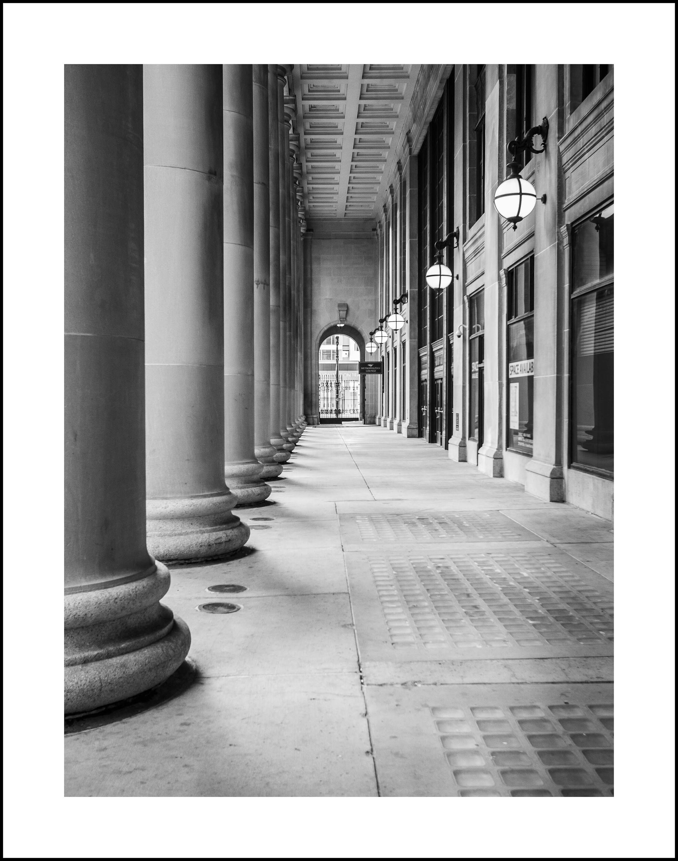 Chicago Photography, Urban Landscape, Union Station, Photography, Black