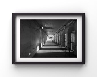 Chicago Black and White Photography Print – Wicker Park Arches – Urban Architecture Wall Art