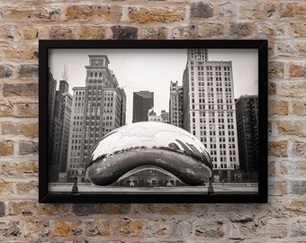 Chicago Photography, Chicago Bean, Street Photography, Black and White Photography, Chicago Print, Fine Art Photography - The Bean