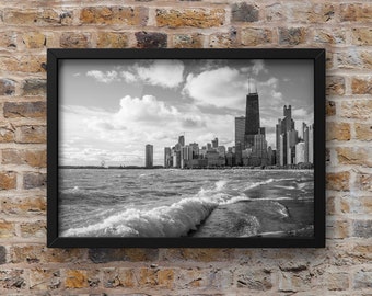 Chicago Photography, Chicago Photo Print, Chicago Artwork, Fine Art Photography, Lake Michigan Waves