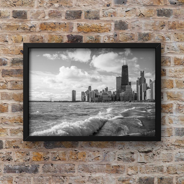 Chicago Photography, Chicago Photo Print, Chicago Artwork, Fine Art Photography, Lake Michigan Waves