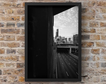 Chicago Photography, Chicago Photo Print, Chicago artwork, Fine Art Photography, Sears Tower, Willis Tower, Chicago Highway and Sears Tower