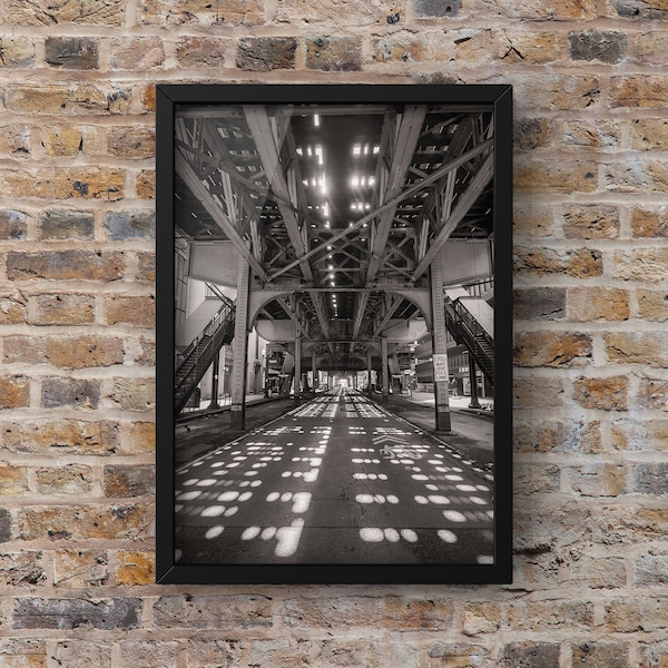 Chicago Photography, Chicago Photo Print, Chicago artwork, Fine Art Photography, Under the L