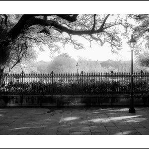 Jackson SquareShadows, French Quarter, Black and White Photography, Street Photography, History, Jackson Square, New Orleans image 3