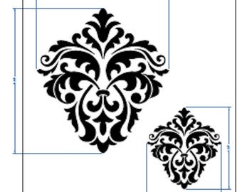 Floral Stencil Vintage Template Masks Card making Crafts Paint FurnitureFL95