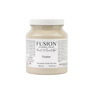 Fusion Mineral Paint, Eco Friendly Furniture Paint - Foundation to Finish All in One - 1 Pint/ 1.25 fl oz - PLASTER