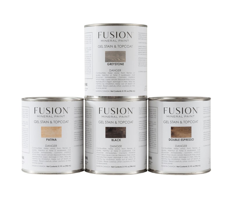 Fusion Mineral Paint Gel Stain & Topcoat 946 Ml 4 Colours Etsy