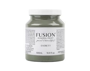 Fusion Mineral Paint, Eco Friendly Furniture Paint - Foundation to Finish All in One - 1 Pint/ 1.25 fl oz - EVERETT