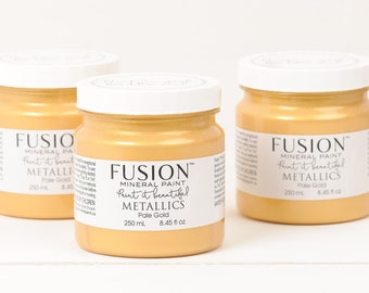 Fusion Mineral Paint Metallics - 10 Waterbased iridescent colours to choose from, Eco Friendly Furniture Paint - 250 ml