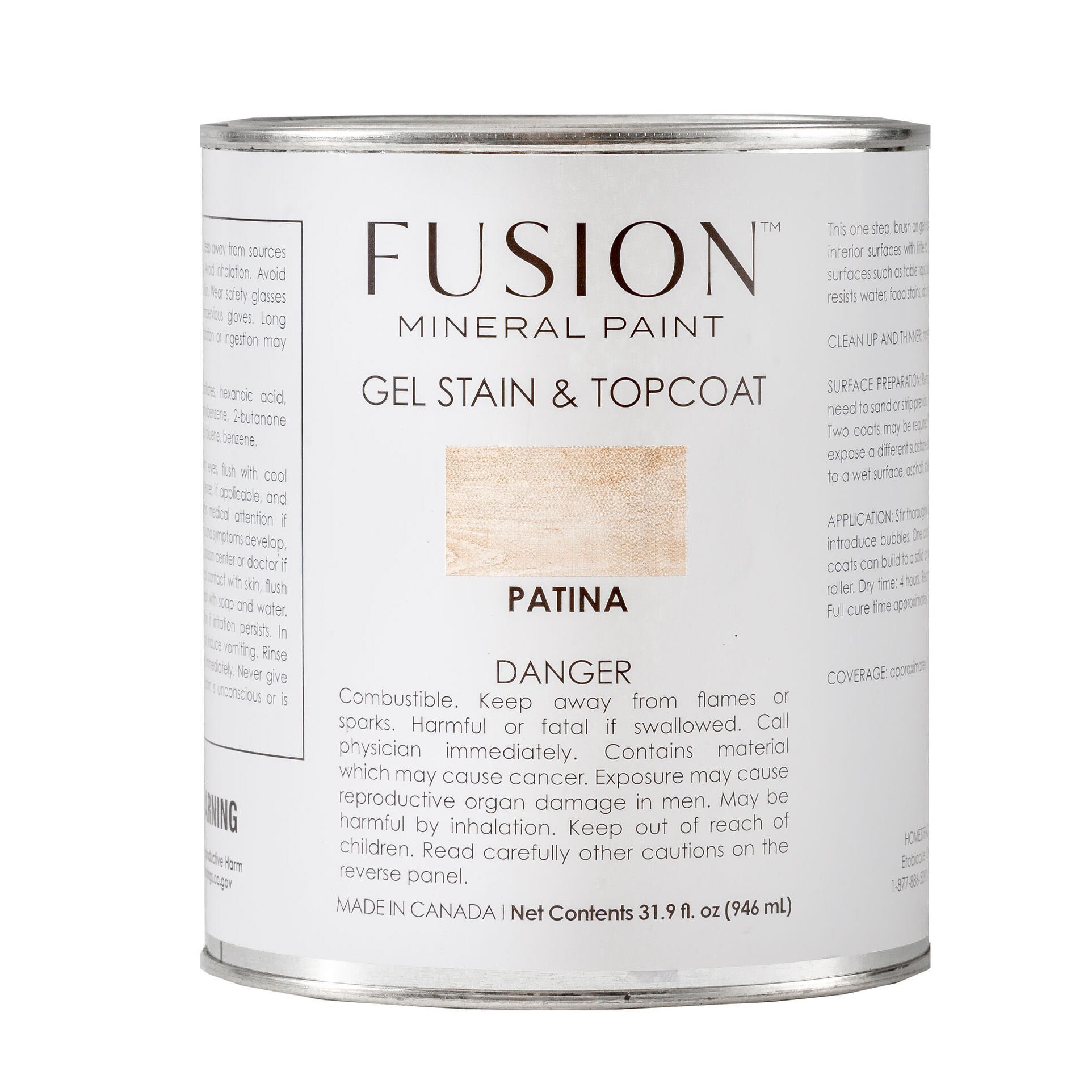 Fusion Mineral Paint Gel Stain & Topcoat 946 Ml 4 Colours Etsy