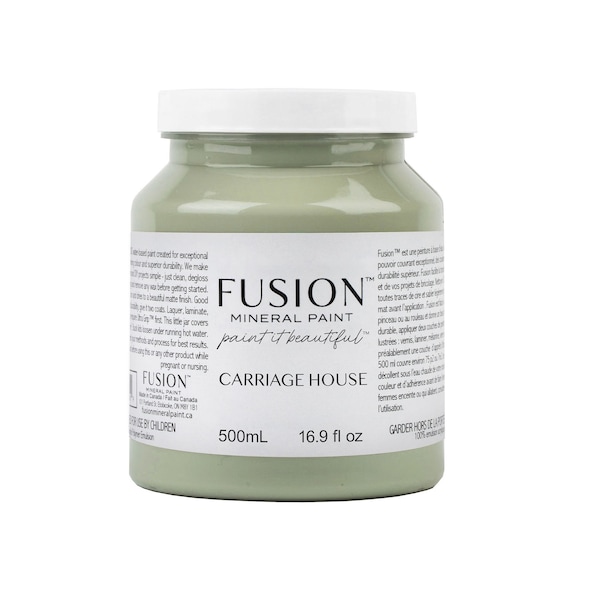 Fusion Mineral Paint, Eco Friendly Furniture Paint - Foundation to Finish All in One - 1 Pint / 1.25 fl oz- CARRIAGE HOUSE