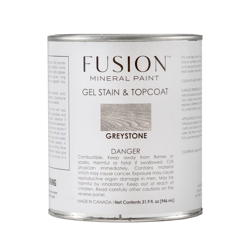 Fusion Mineral Paint Gel Stain & Topcoat 946 mL 4 colours Etsy