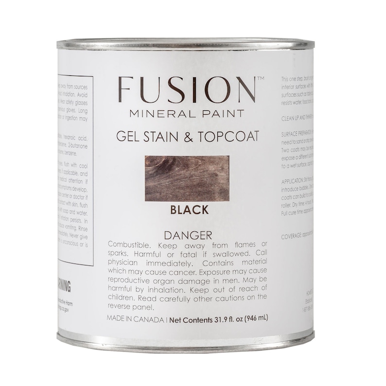 Fusion Mineral Paint Gel Stain & Topcoat 946 mL 4 colours Etsy