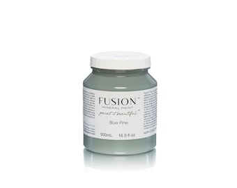 Fusion Mineral Paint, Eco Friendly Furniture Paint - Foundation to Finish All in One - 1 Pint/ 1.25 fl oz - BLUE PINE