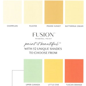 Fusion Mineral Paint Eco Friendly Furniture Paint Foundation to Finish All in One 1 Pint 50 Colours image 1