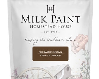Homestead House Milk Paint - Sherwood Brown - 50g and 330g