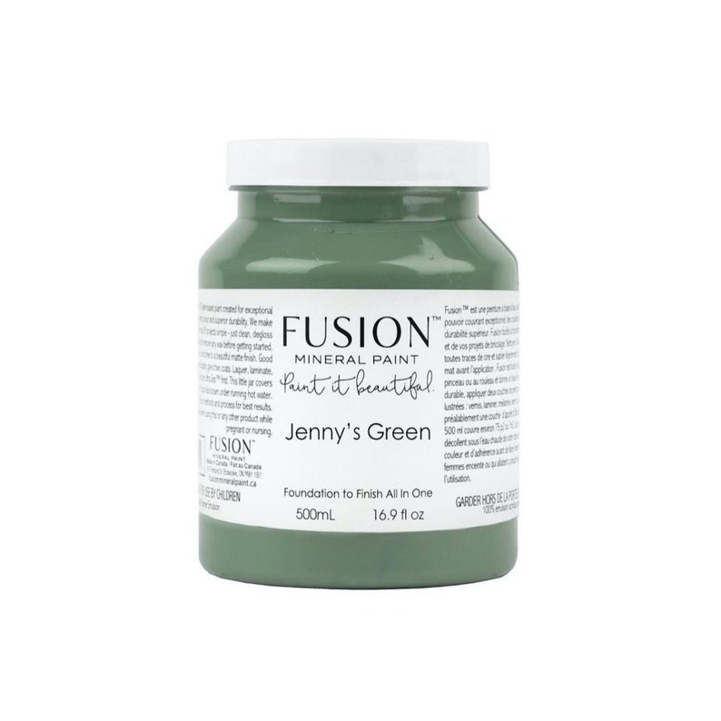 Fusion Mineral Paint Eco Friendly Furniture Paint Foundation to Finish All in One 1 Pint 50 Colours image 8