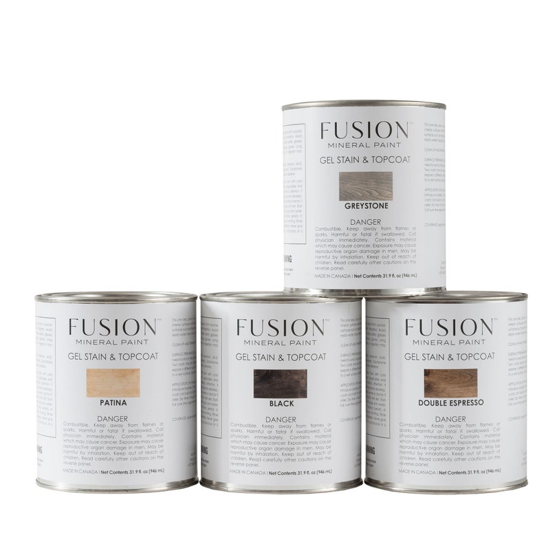 Fusion Mineral Paint Gel Stain & Topcoat 946 mL 4 colours Etsy