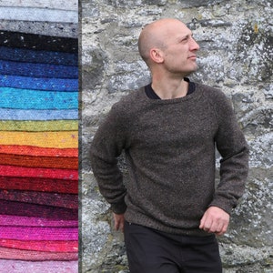 Handmade Merino Wool Sweater: Unisex Long Sleeve Knit, Made to Order