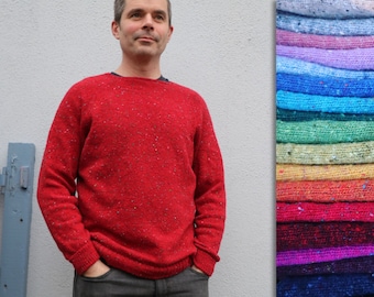Made to Order: Men's Handmade Merino Wool Sweater - Irish Knit Jumper