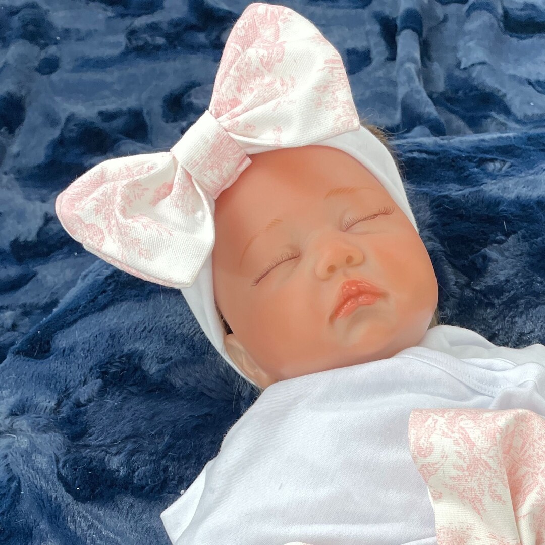 Lazo para diadema de tela, rosa, azul, verde, lavanda o gris