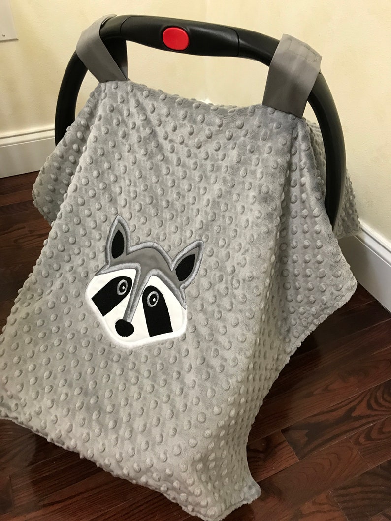 Gray Rac Baby Car Seat Tent Canopy Boy Shower Gift Newborn
