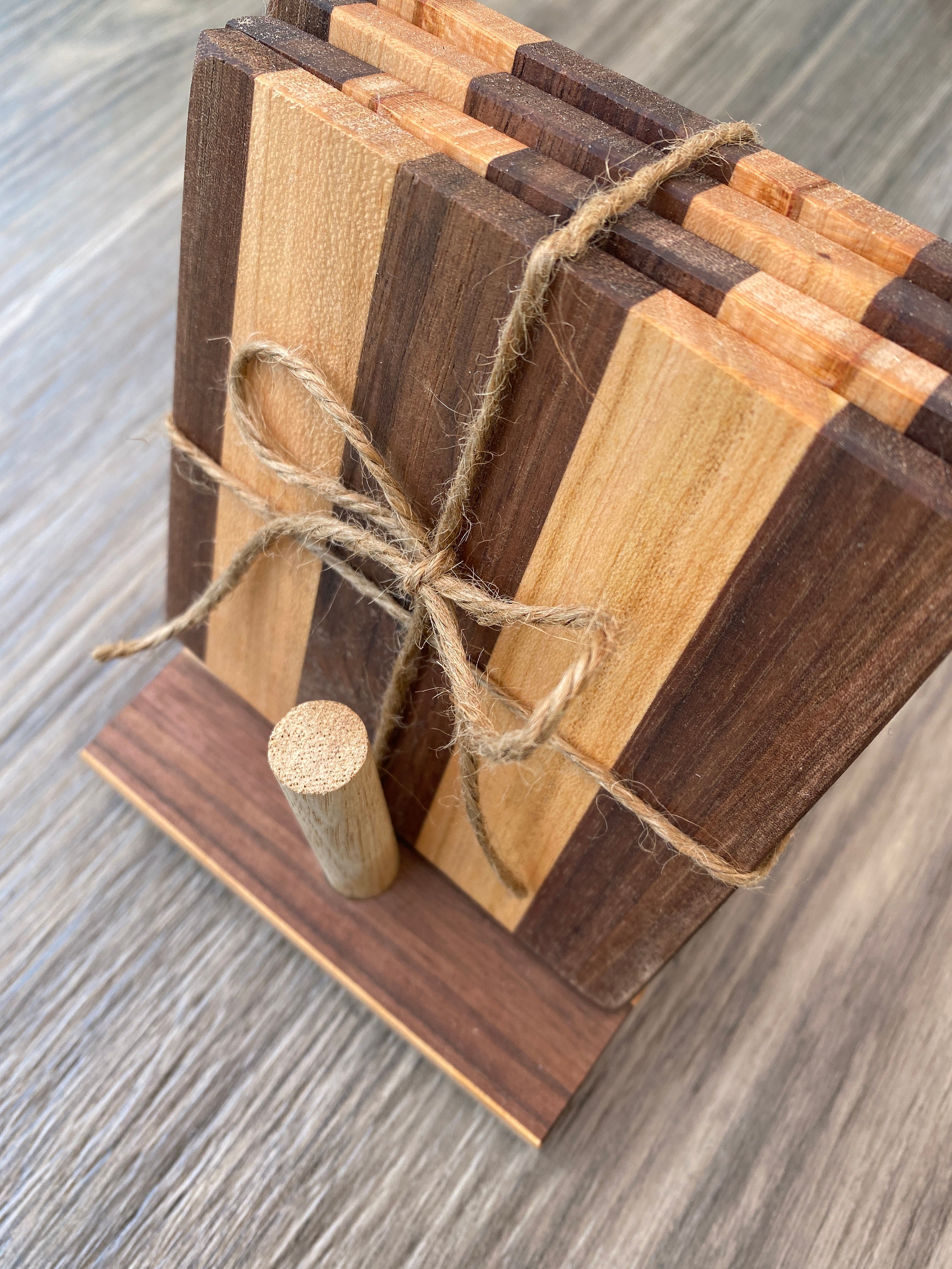 Upright Wood Coaster Holder - Arizona Gifts